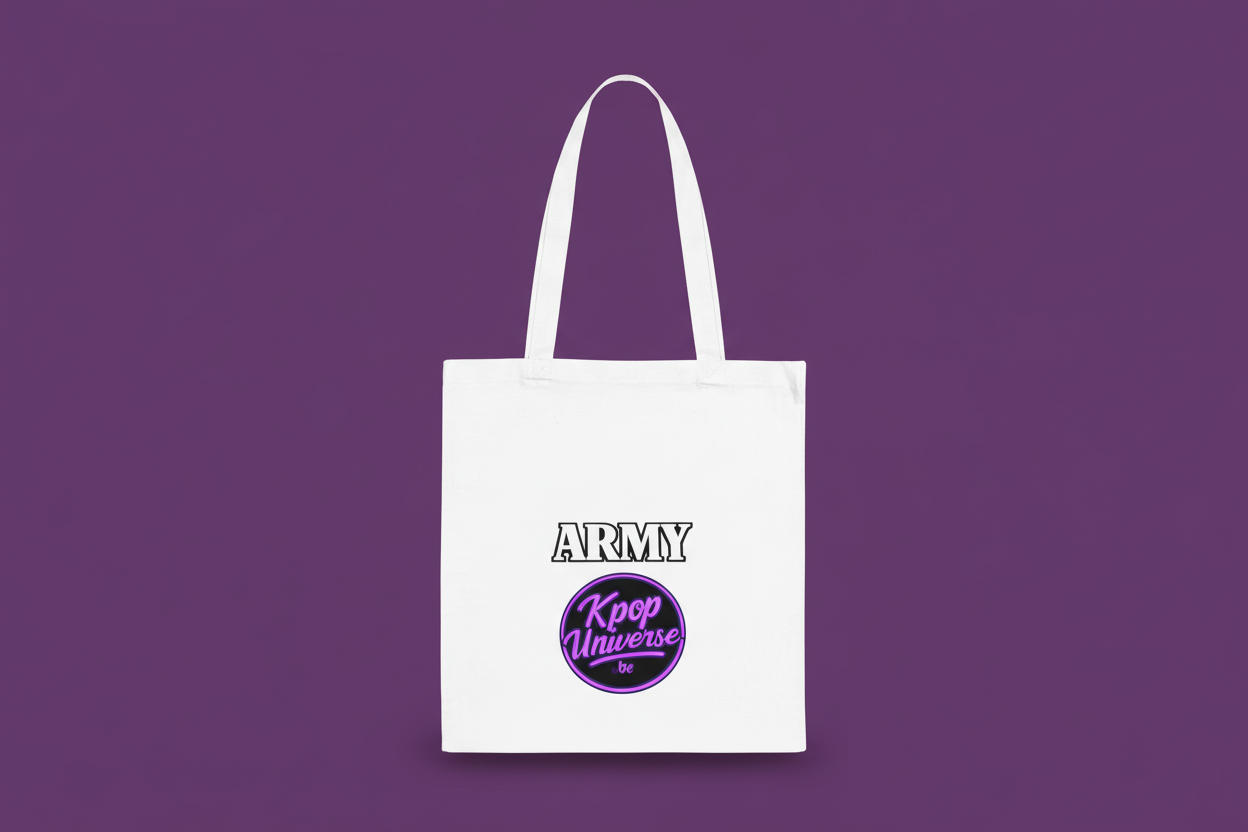 PROMO‼️BTS Is Back ARMY Tote Bag - K-Pop Fan Reusable Canvas Shopper