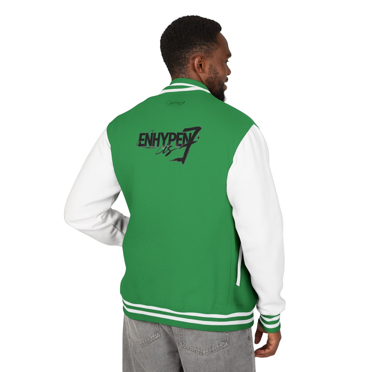 E-n-h-y-p-e-n Unisex Heavyweight Letterman Jacket