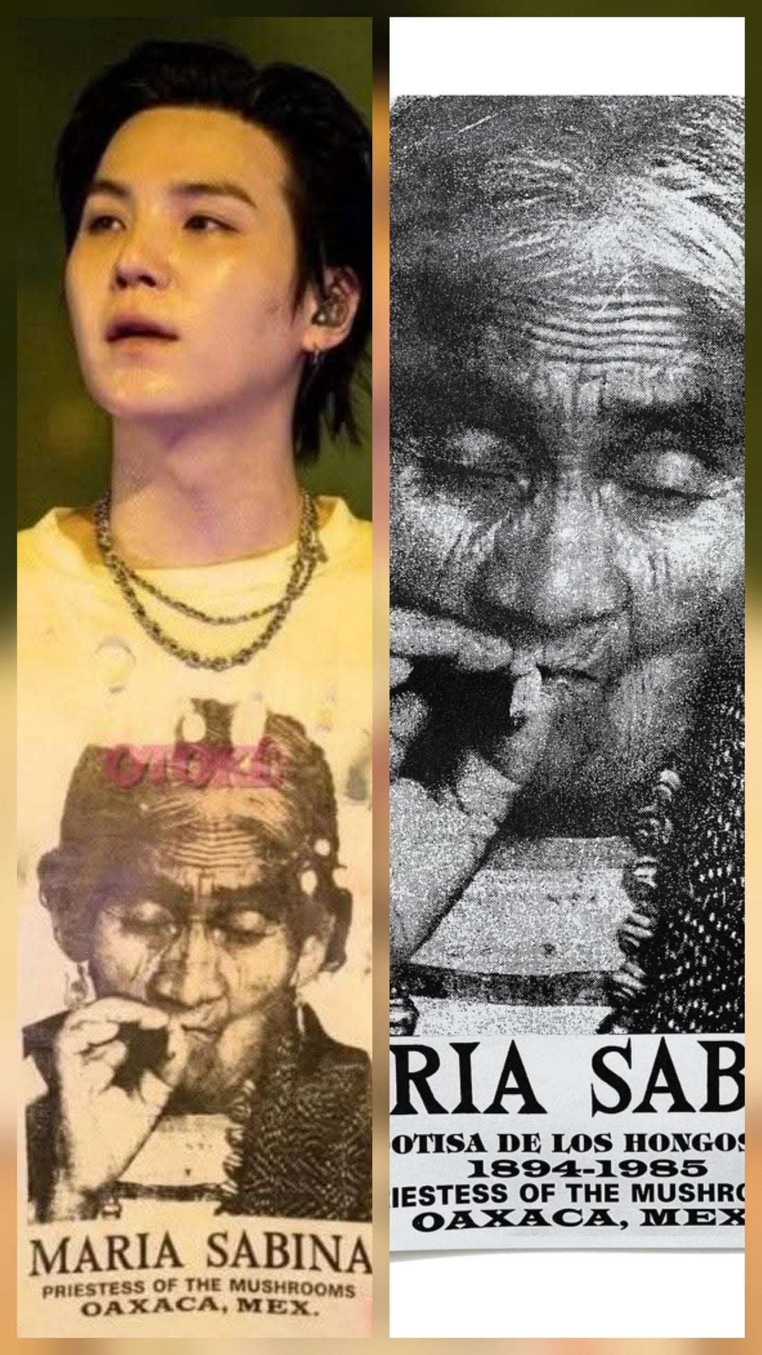 Suga’s Hidden Symbolism: The Meaning Behind María Sabina on His T-Shirt