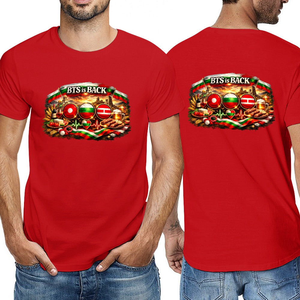 New cotton Unisex  Sleeve T-shirt Bulgarian ARMY🇧🇬