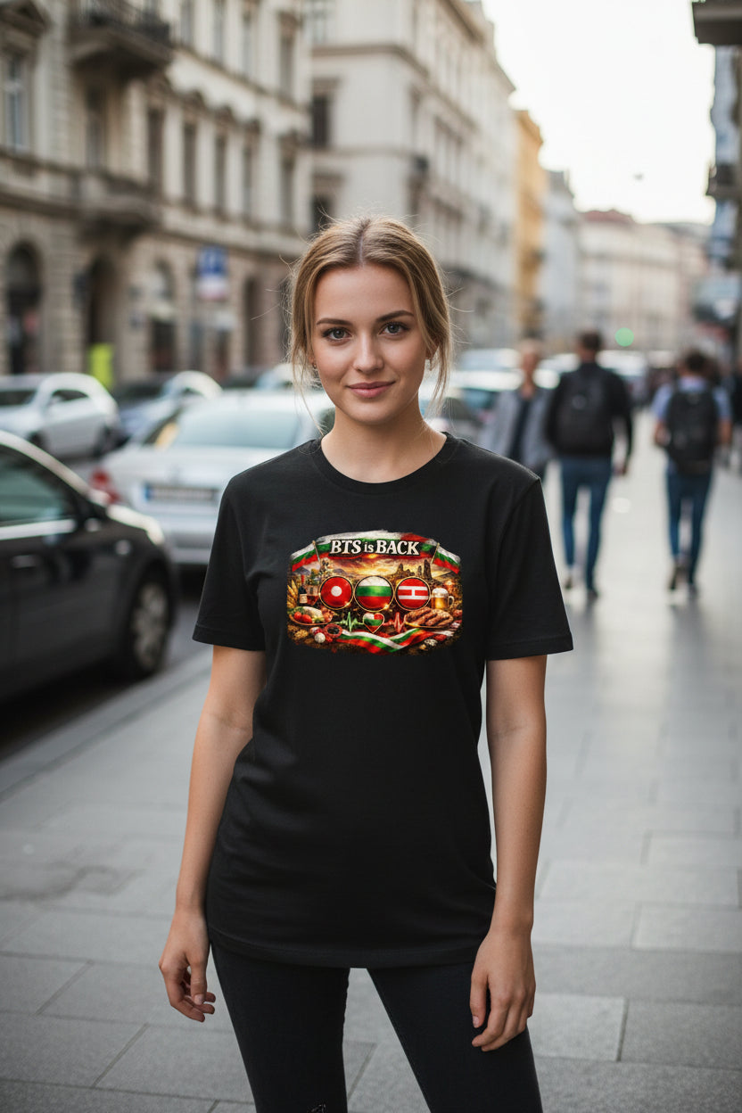New cotton Unisex  Sleeve T-shirt Bulgarian ARMY🇧🇬