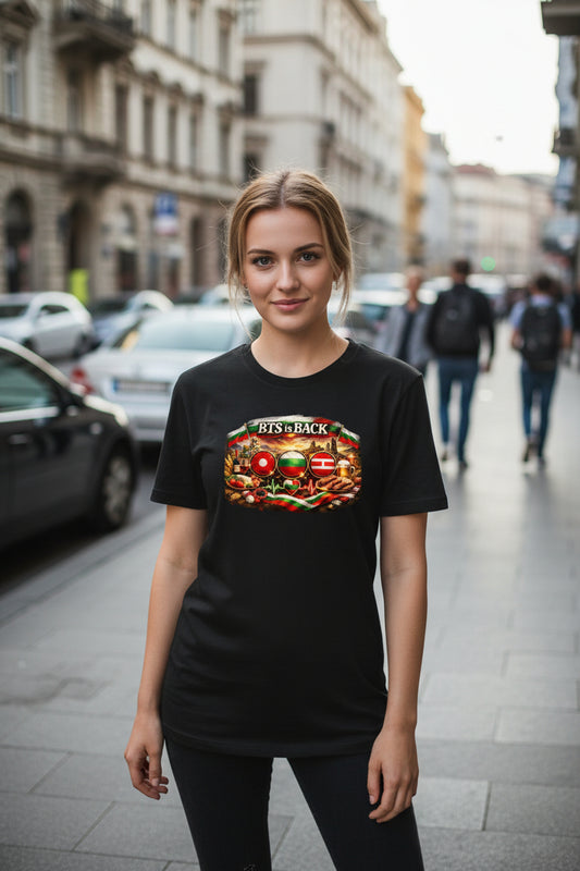 New cotton Unisex  Sleeve T-shirt Bulgarian ARMY🇧🇬