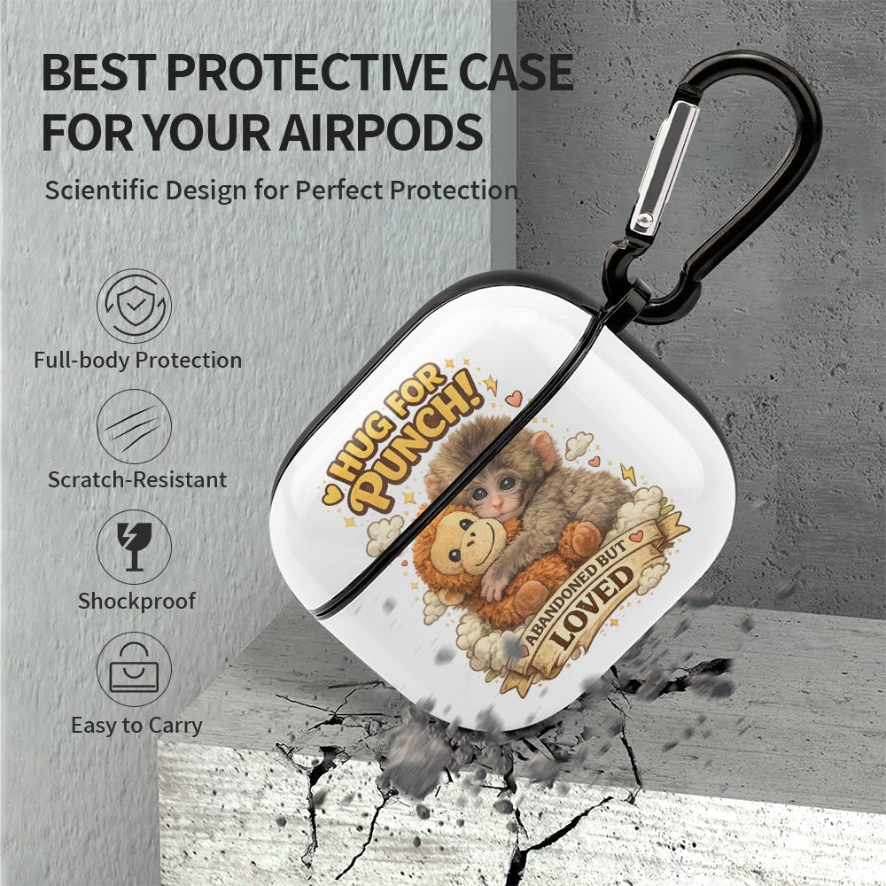 "Hug for Punch – Abandoned but Loved" AirPods Case