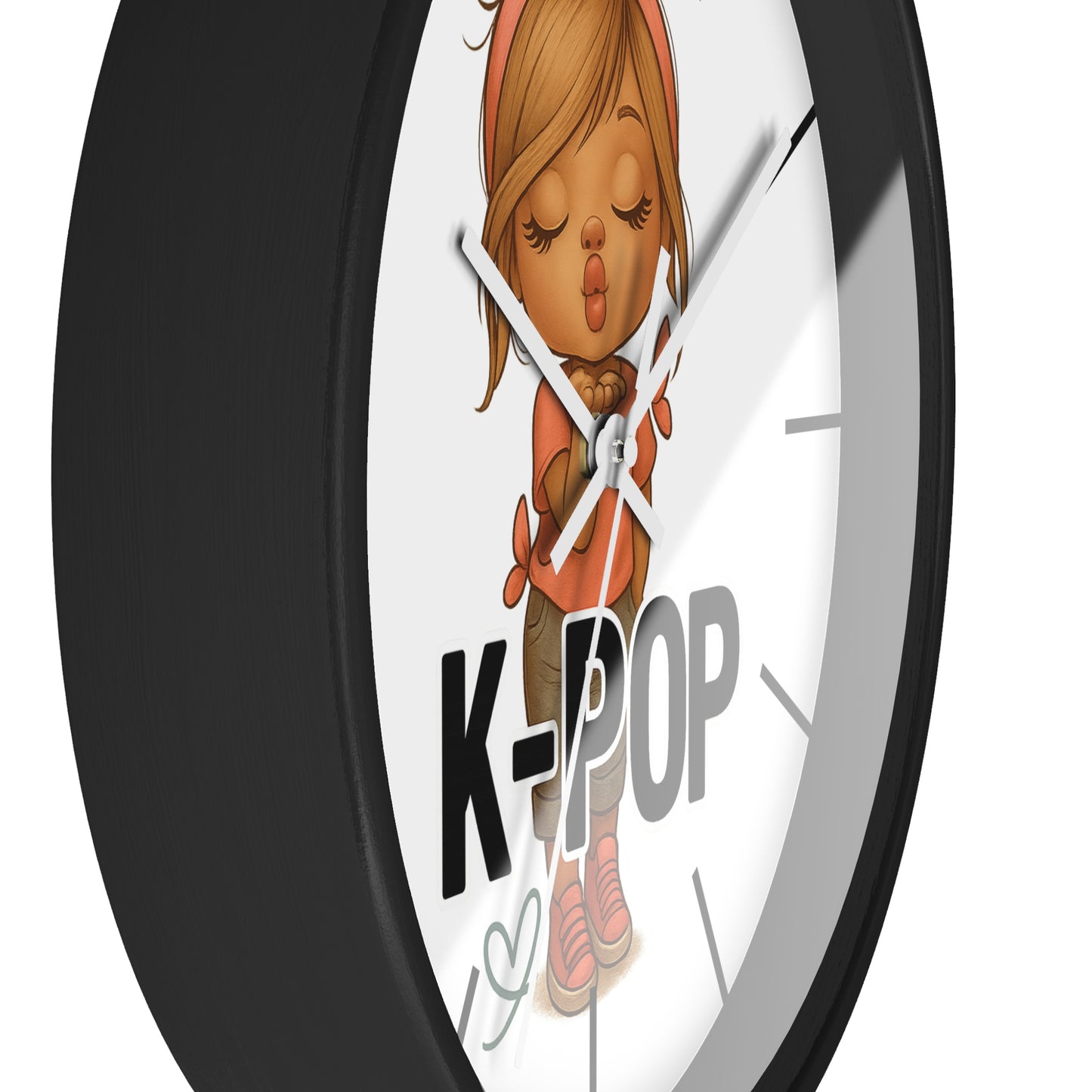 K-Pop Themed Wall Clock, Cute K-Pop Decor, Fan Gift, Music Lover Gift, Unique Home Decor, Trendy Wall Art