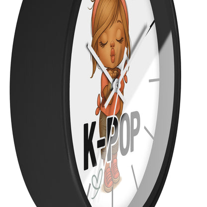 K-Pop Themed Wall Clock, Cute K-Pop Decor, Fan Gift, Music Lover Gift, Unique Home Decor, Trendy Wall Art
