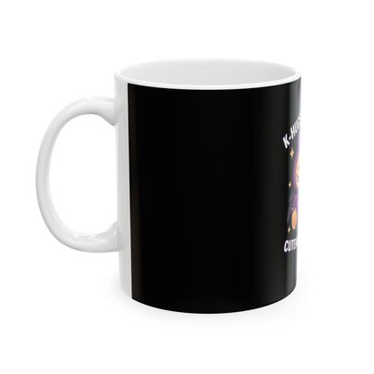 Kawaii Ceramic Mug - Cute K-Hugs & K-Hearts, Perfect for Gifts, Coffee Lovers, Birthdays