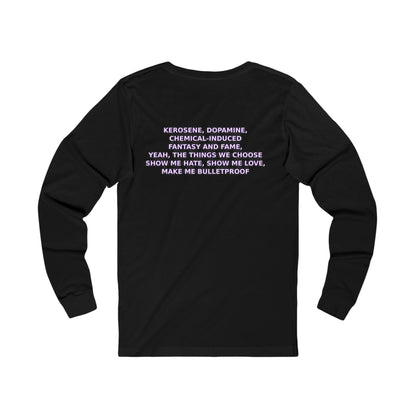 Long Sleeve Cotton dopamin Tee – BTS Inspired/Normal