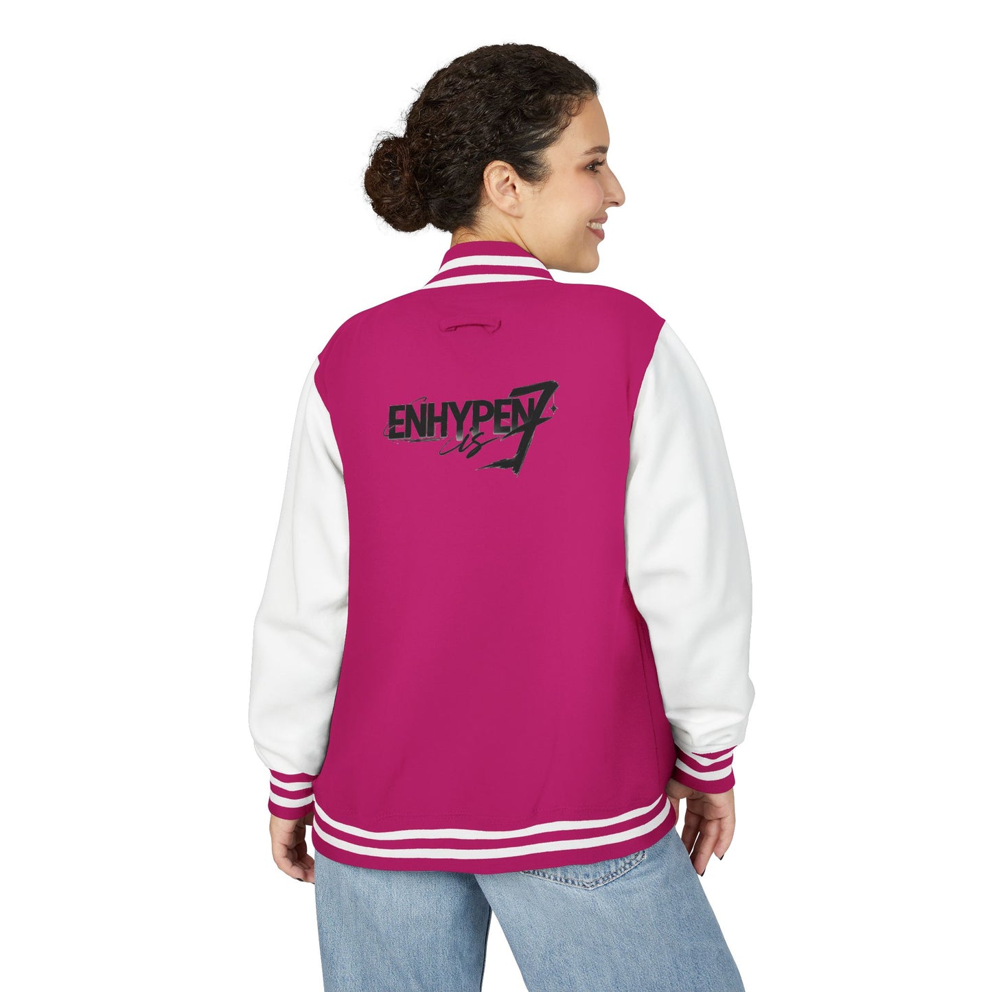 E-n-h-y-p-e-n  Unisex Heavyweight Letterman Jacket