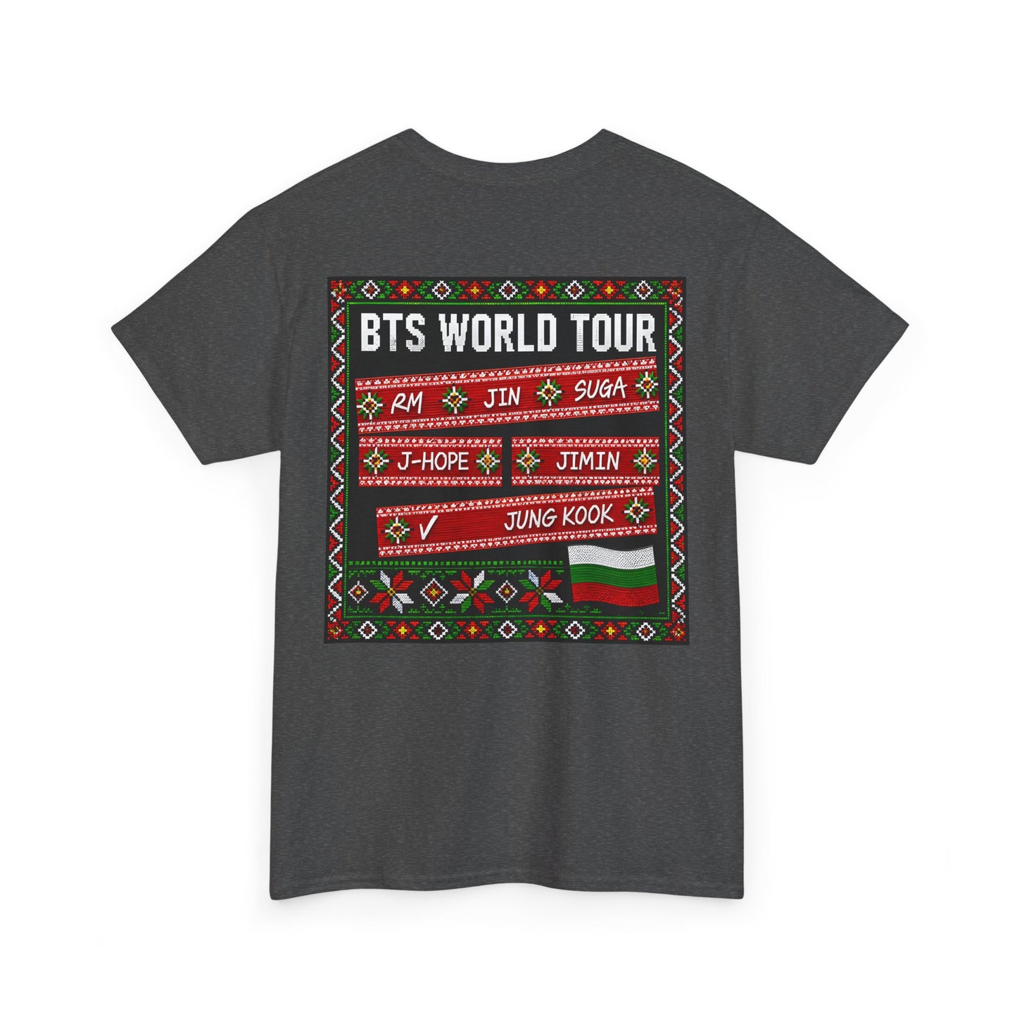 BTS World Tour Bulgaria T‑Shirt — 'ARMYrang BULGARIA' Fan Tee