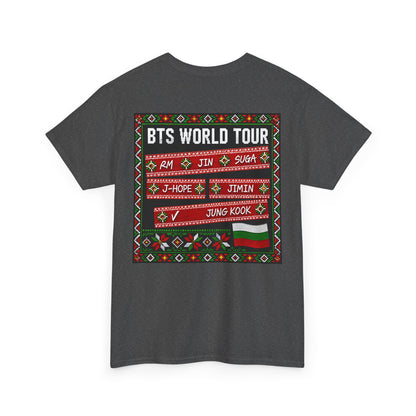 BTS World Tour Bulgaria T‑Shirt — 'ARMYrang BULGARIA' Fan Tee