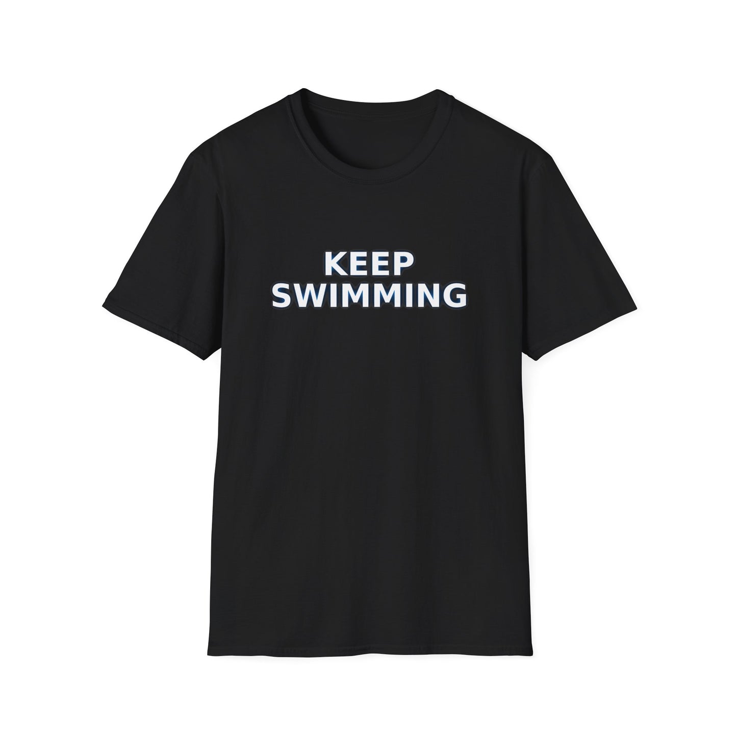 -Keep swimming- Unisex Softstyle T-Shirt