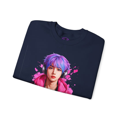 Welcome To My World Crewneck Sweatshirt — Artistic Portrait Graphic