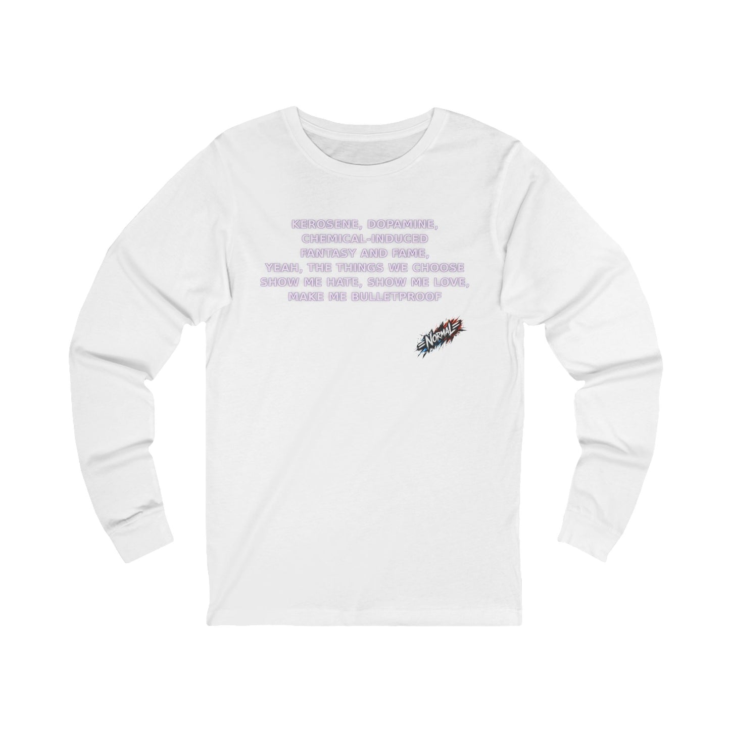 Long Sleeve Cotton dopamin Tee – BTS Inspired/Normal