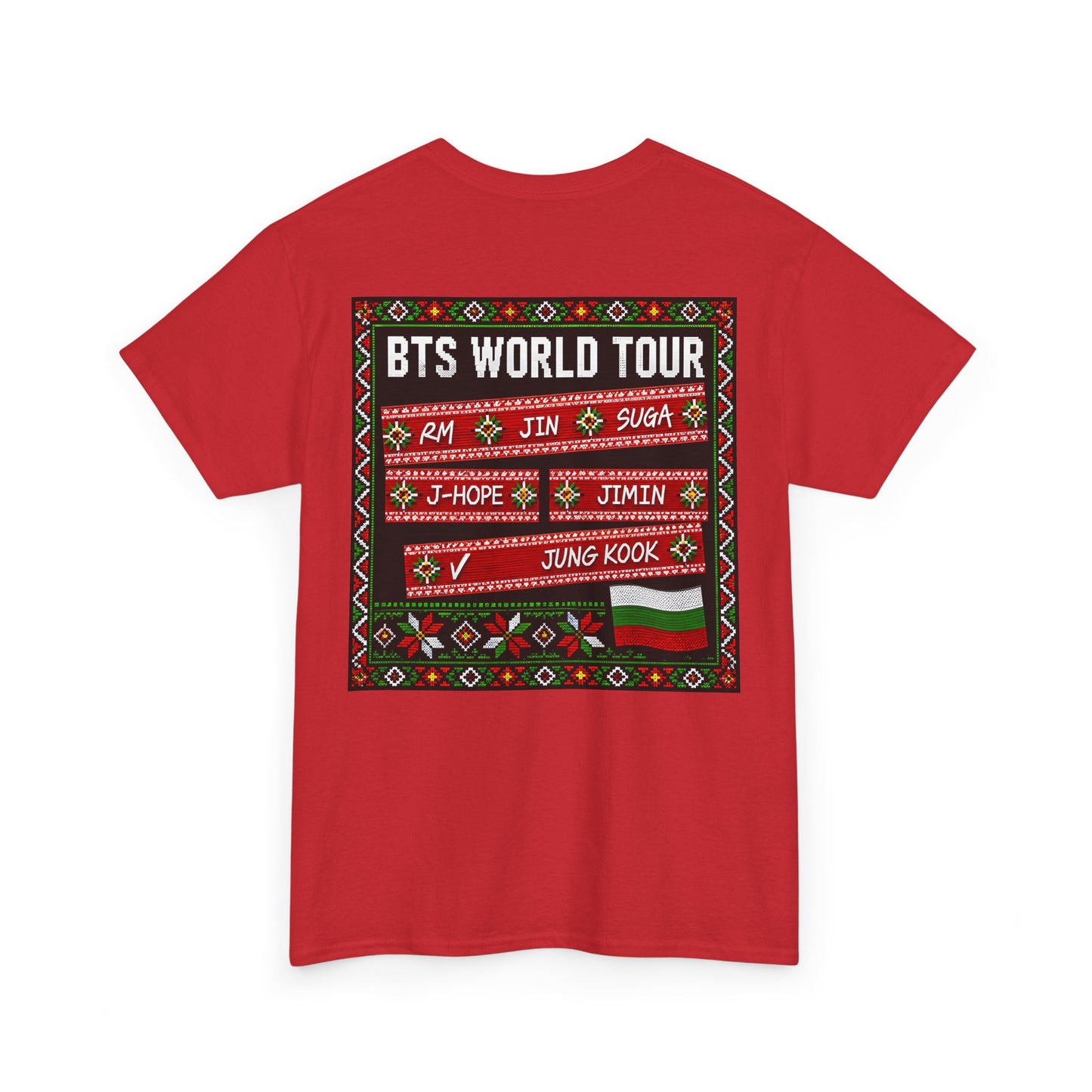 BTS World Tour Bulgaria T‑Shirt — 'ARMYrang BULGARIA' Fan Tee
