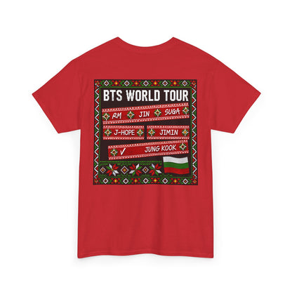 BTS World Tour Bulgaria T‑Shirt — 'ARMYrang BULGARIA' Fan Tee