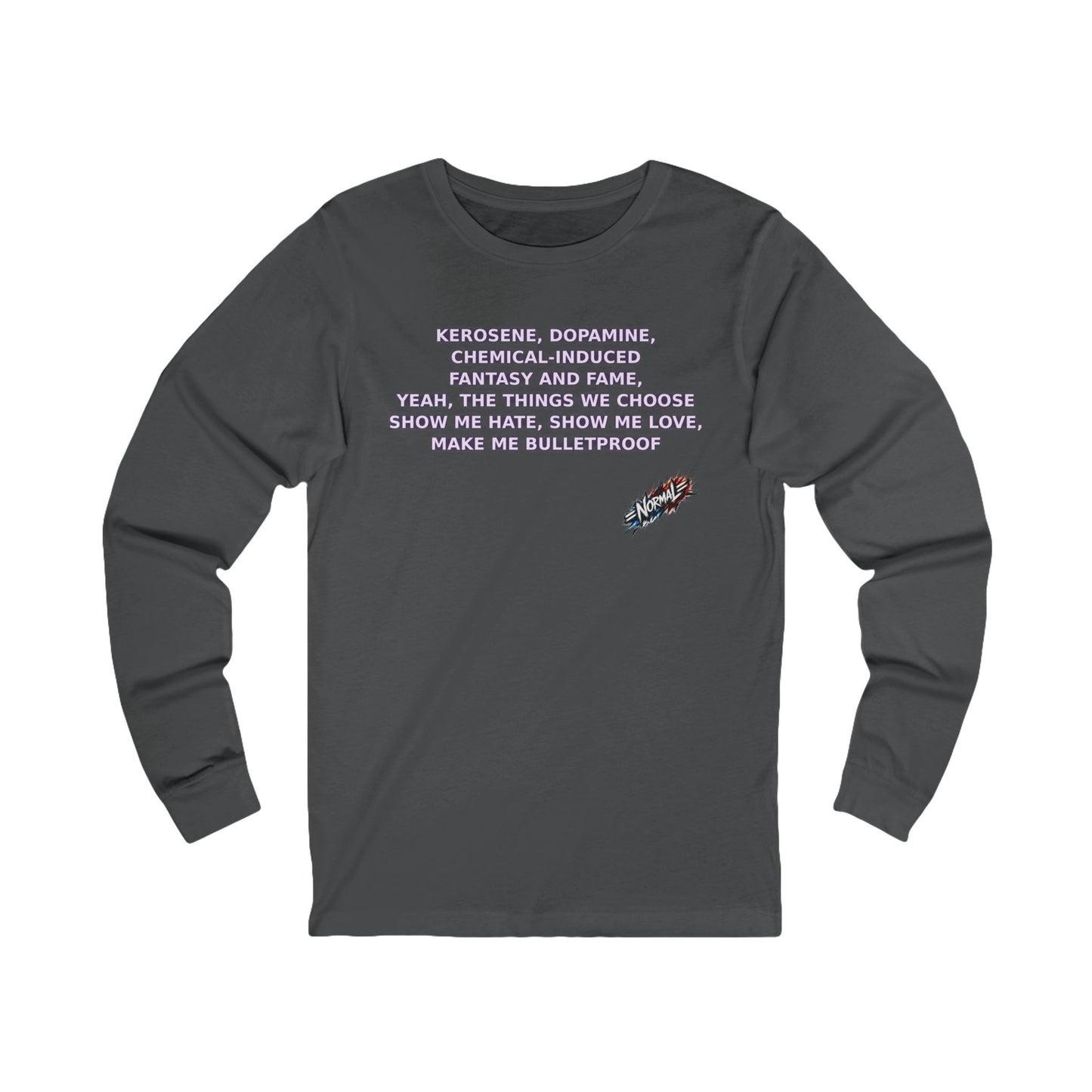 Long Sleeve Cotton dopamin Tee – BTS Inspired/Normal