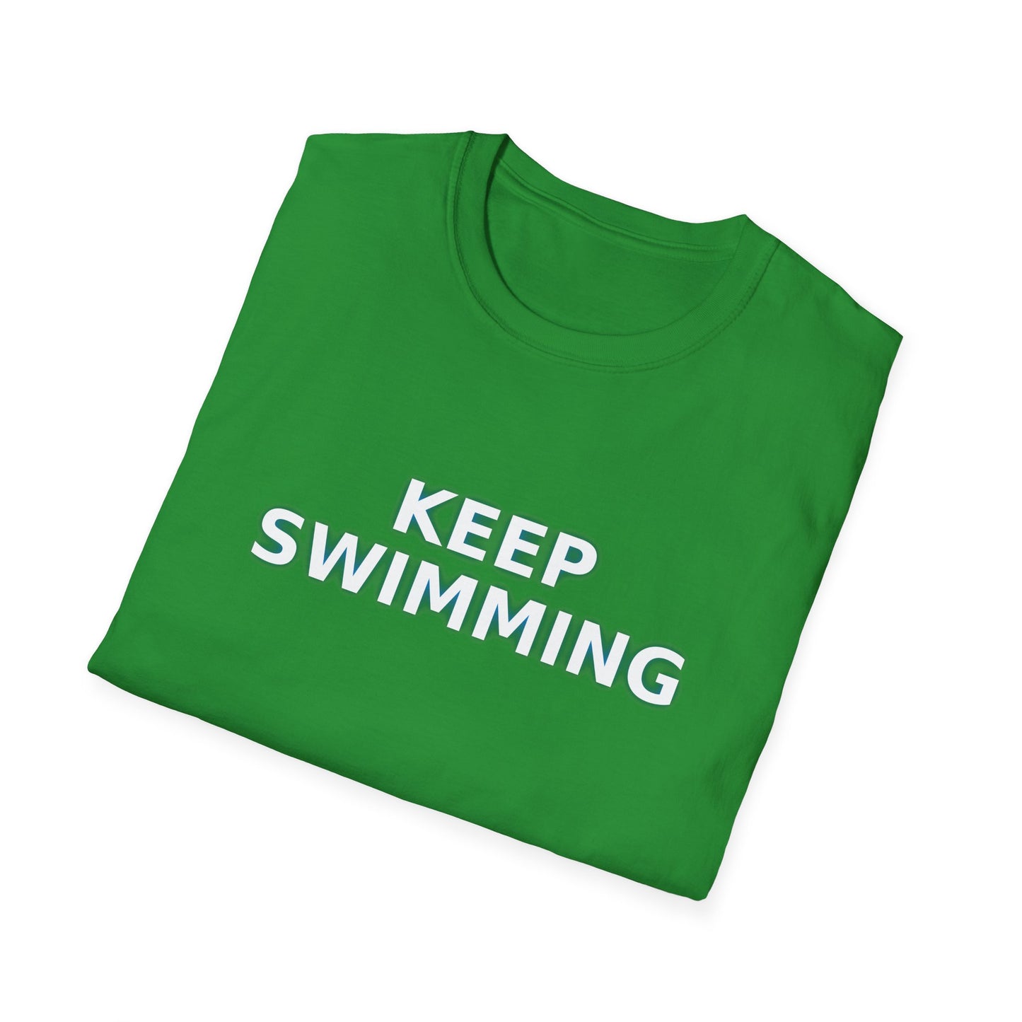 -Keep swimming- Unisex Softstyle T-Shirt
