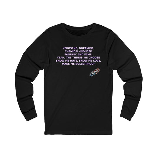 Long Sleeve Cotton dopamin Tee – BTS Inspired/Normal