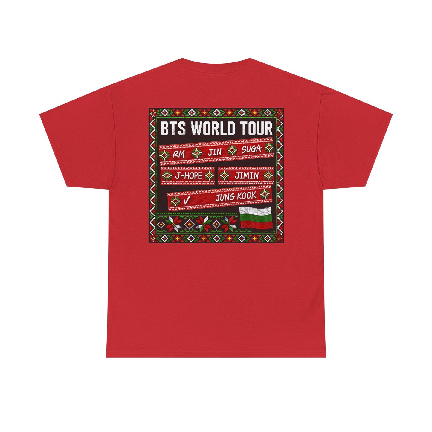 BTS World Tour Bulgaria T‑Shirt — 'ARMYrang BULGARIA' Fan Tee