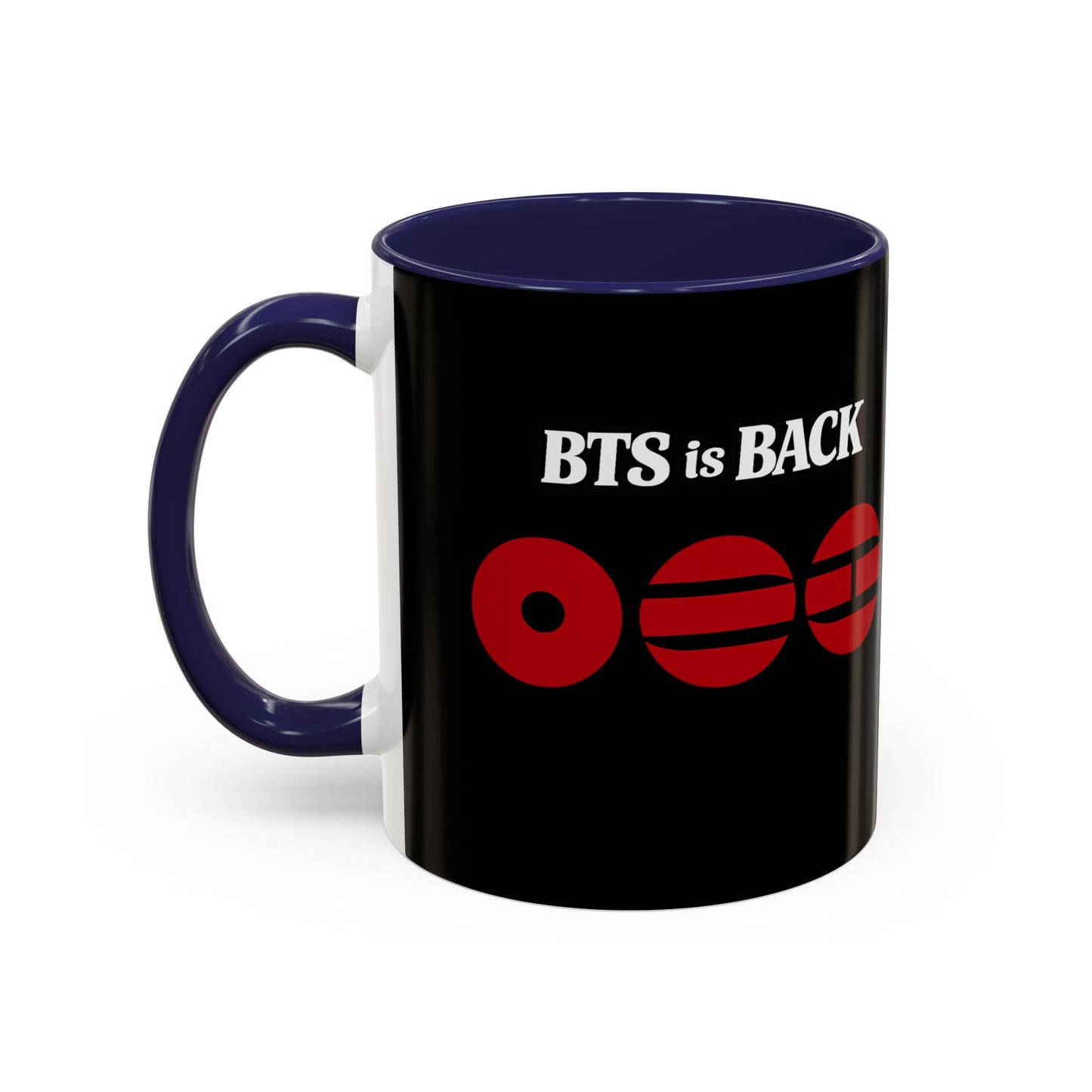 BTS World Tour Accent Coffee Mug – Member Name Red Strips (11/15oz)