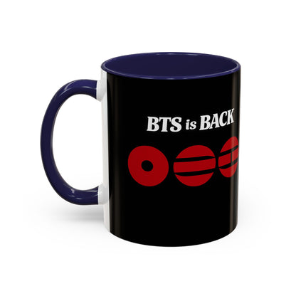BTS World Tour Accent Coffee Mug – Member Name Red Strips (11/15oz)