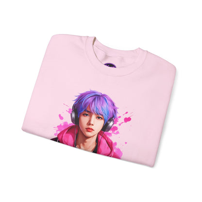 Welcome To My World Crewneck Sweatshirt — Artistic Portrait Graphic