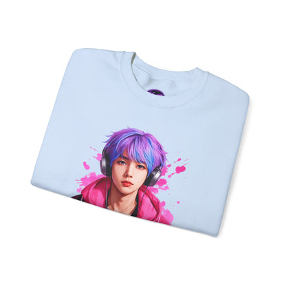 Welcome To My World Crewneck Sweatshirt — Artistic Portrait Graphic