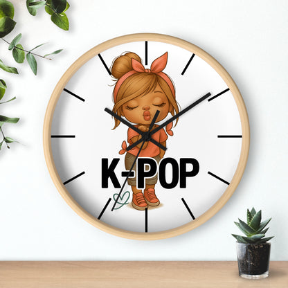 K-Pop Themed Wall Clock, Cute K-Pop Decor, Fan Gift, Music Lover Gift, Unique Home Decor, Trendy Wall Art