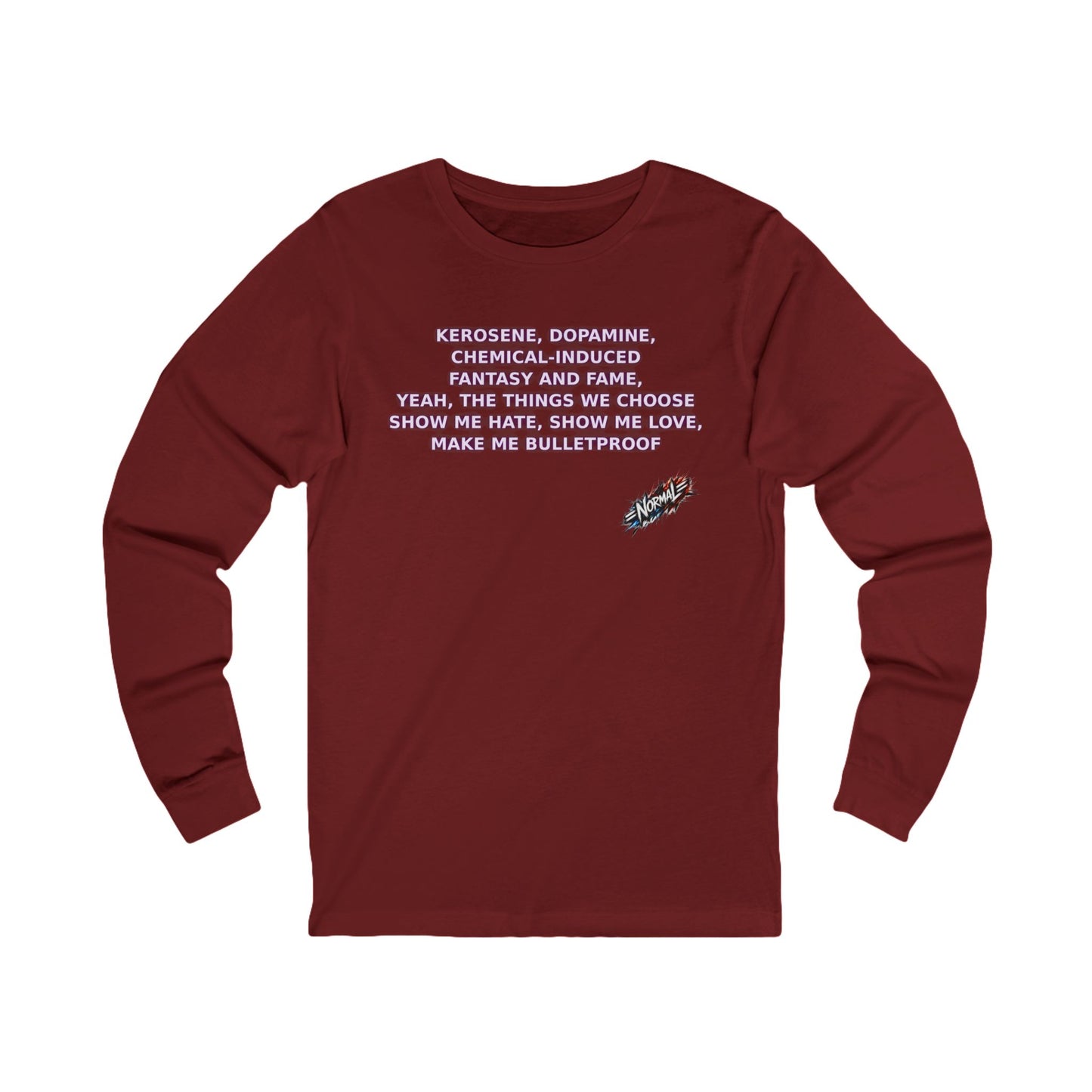 Long Sleeve Cotton dopamin Tee – BTS Inspired/Normal