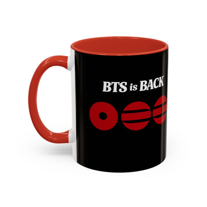 BTS World Tour Accent Coffee Mug – Member Name Red Strips (11/15oz)