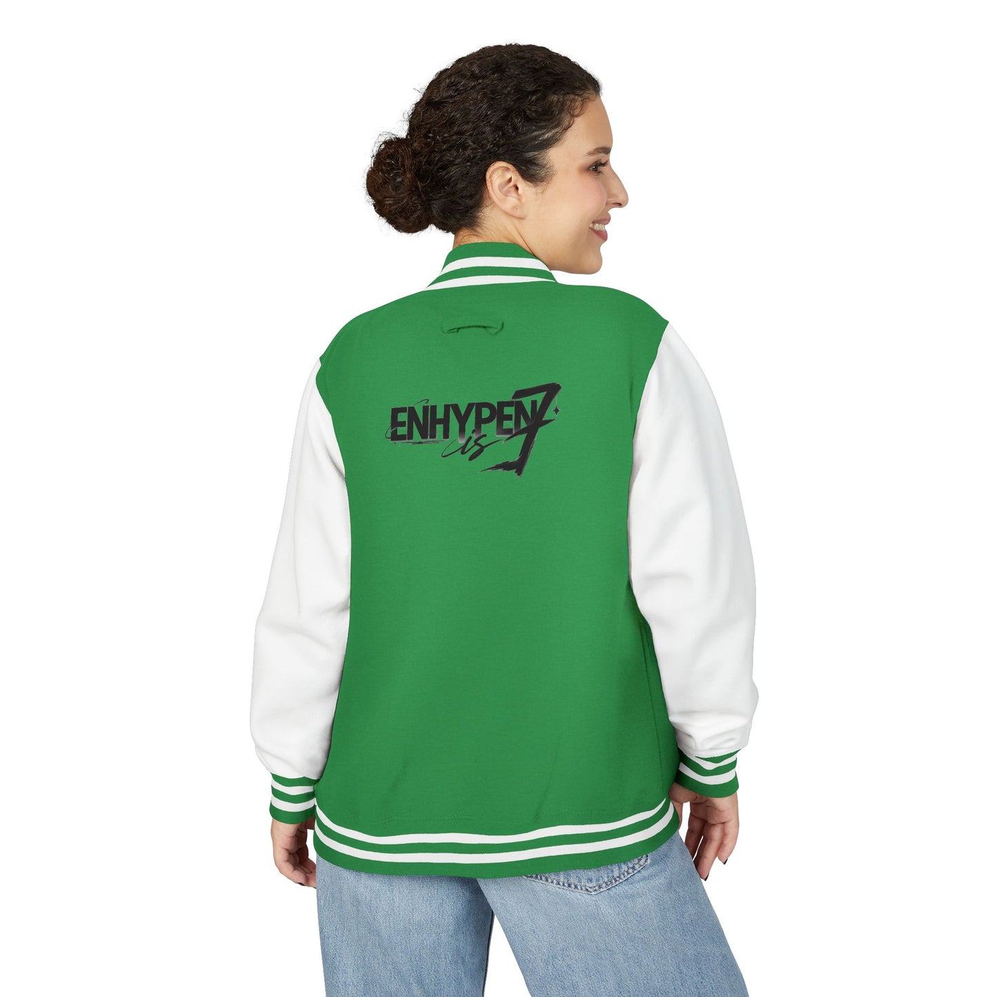 E-n-h-y-p-e-n  Unisex Heavyweight Letterman Jacket