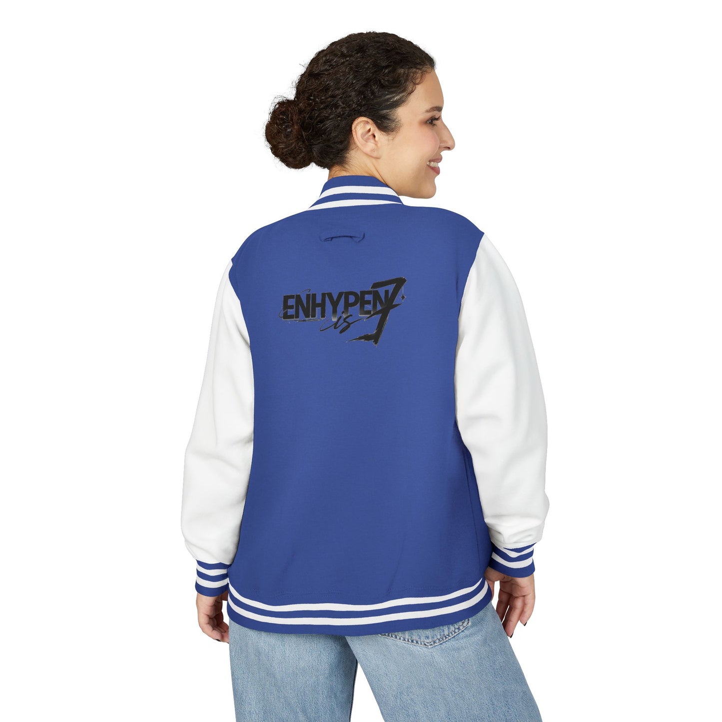 E-n-h-y-p-e-n  Unisex Heavyweight Letterman Jacket