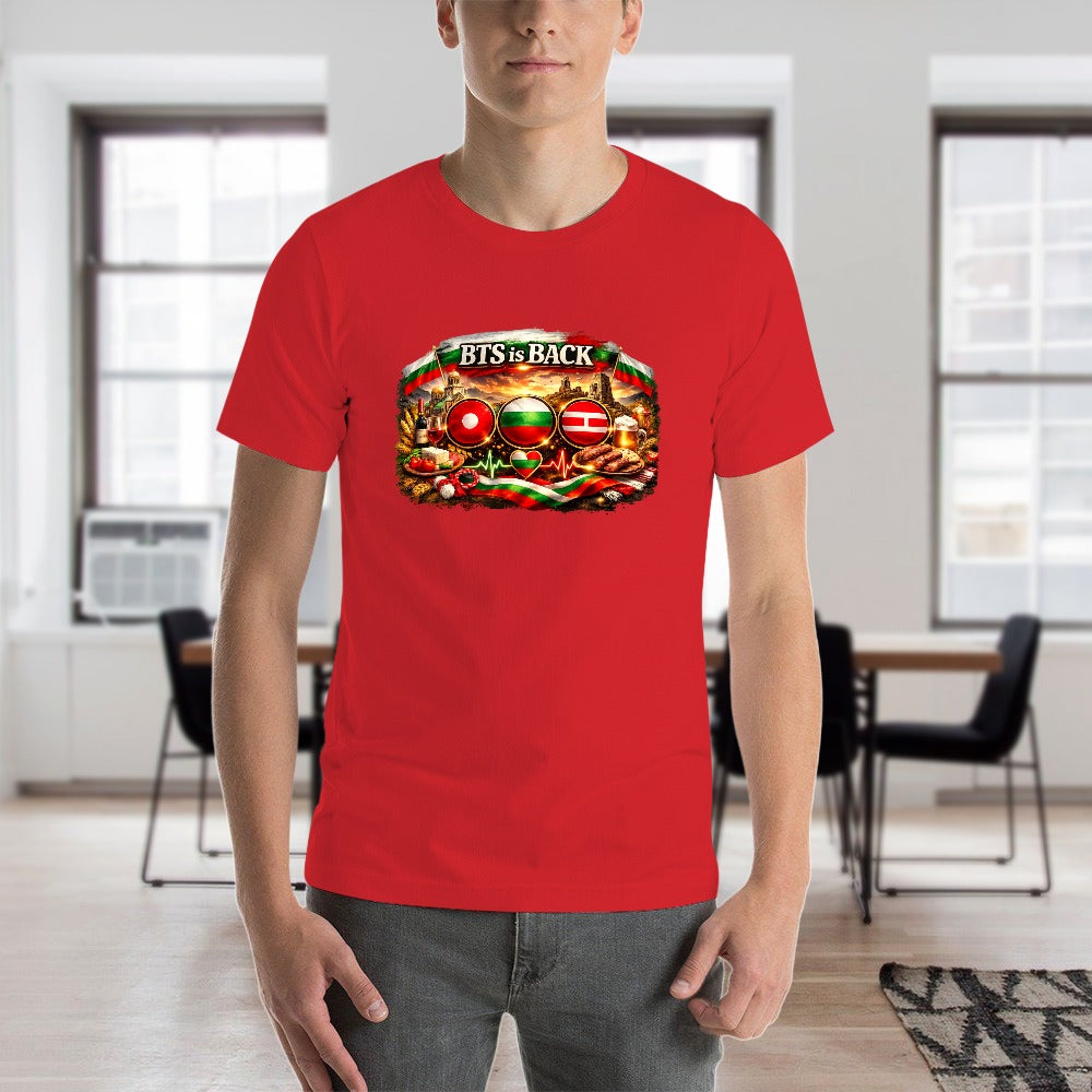 New cotton Unisex  Sleeve T-shirt Bulgarian ARMY🇧🇬