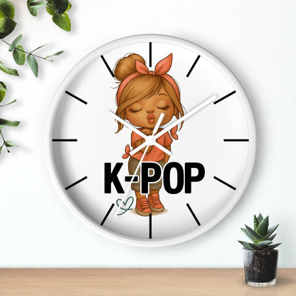 K-Pop Themed Wall Clock, Cute K-Pop Decor, Fan Gift, Music Lover Gift, Unique Home Decor, Trendy Wall Art