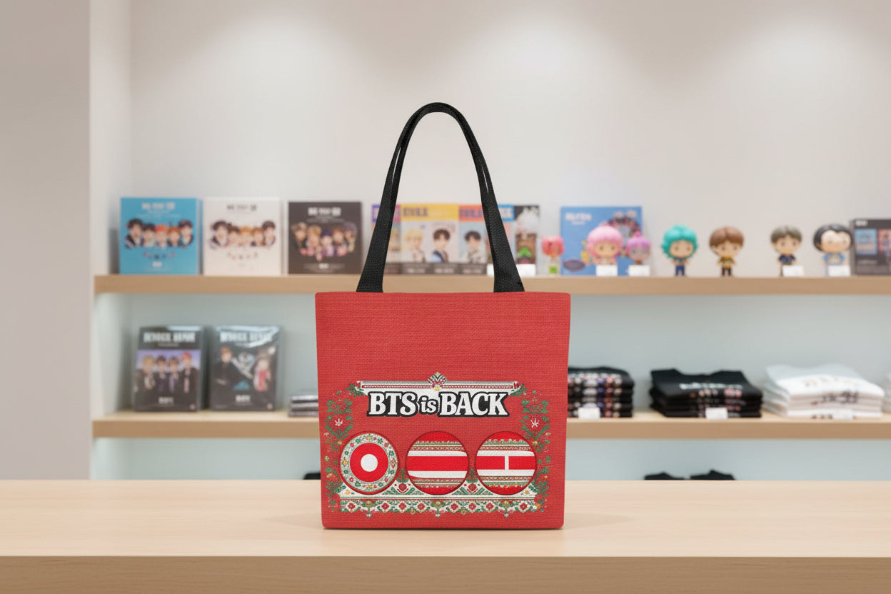 BTS IS BACK Bulgarian version model 2 🇧🇬Friendly Set of 4 Tote Bags