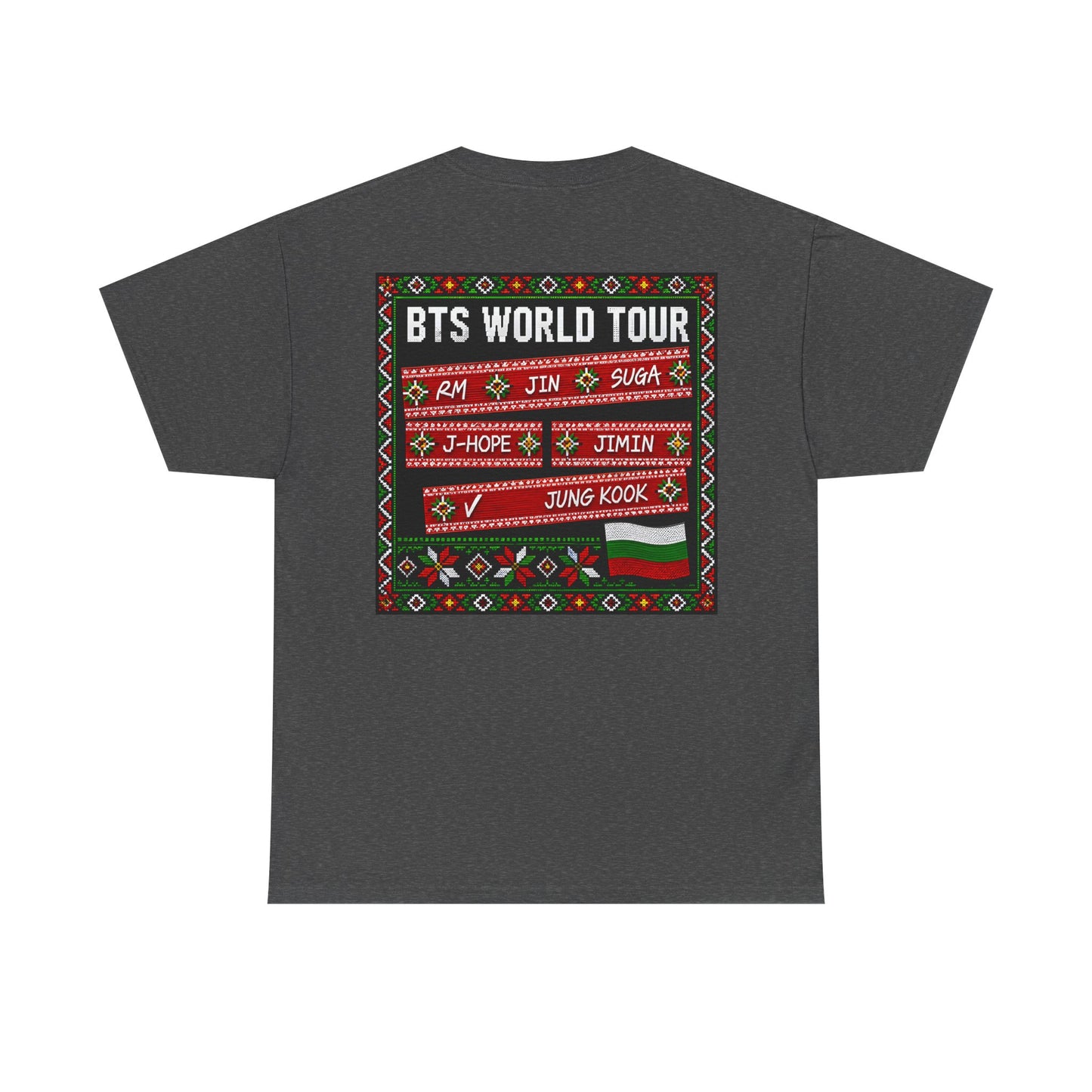 BTS World Tour Bulgaria T‑Shirt — 'ARMYrang BULGARIA' Fan Tee