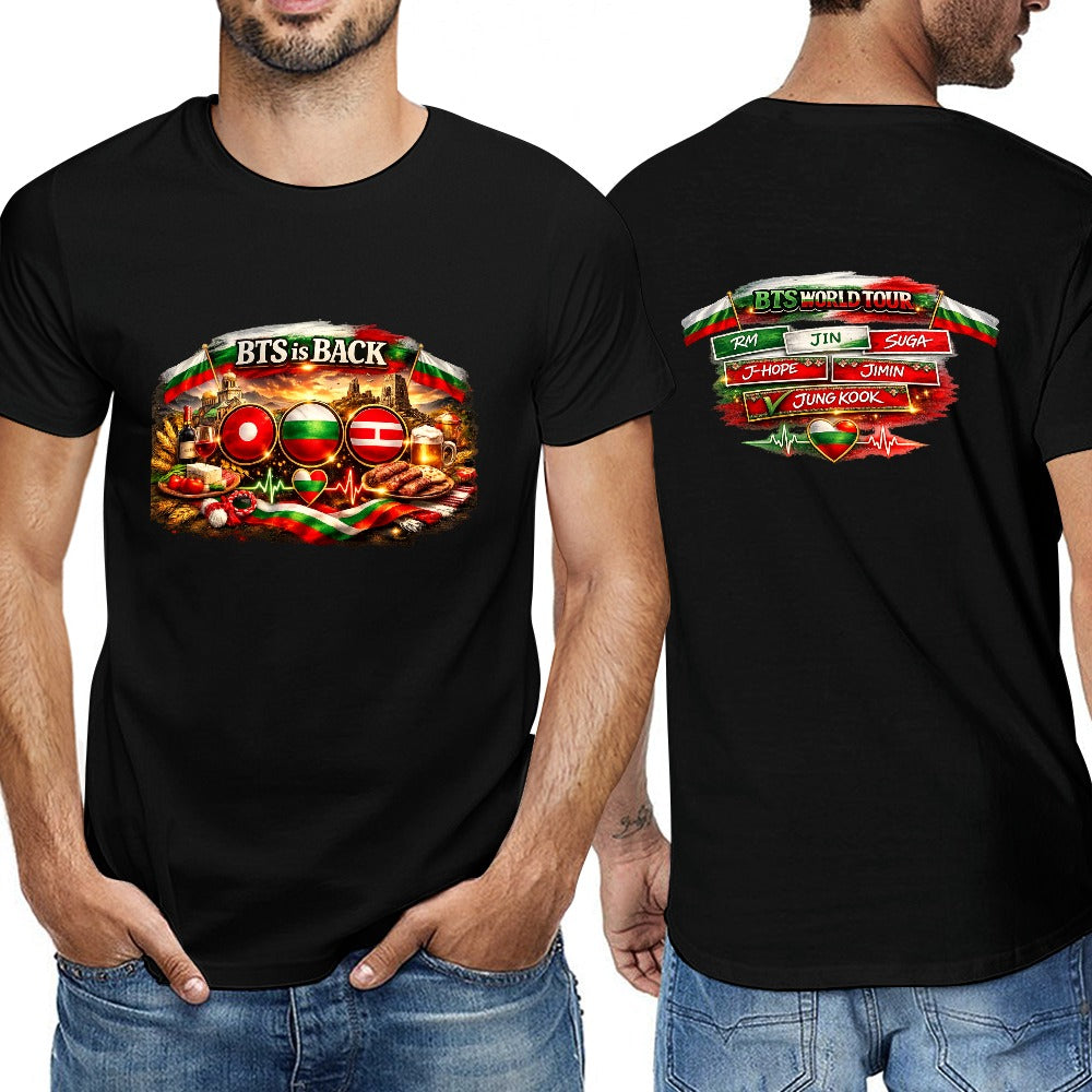 New cotton Unisex  Sleeve T-shirt Bulgarian ARMY🇧🇬