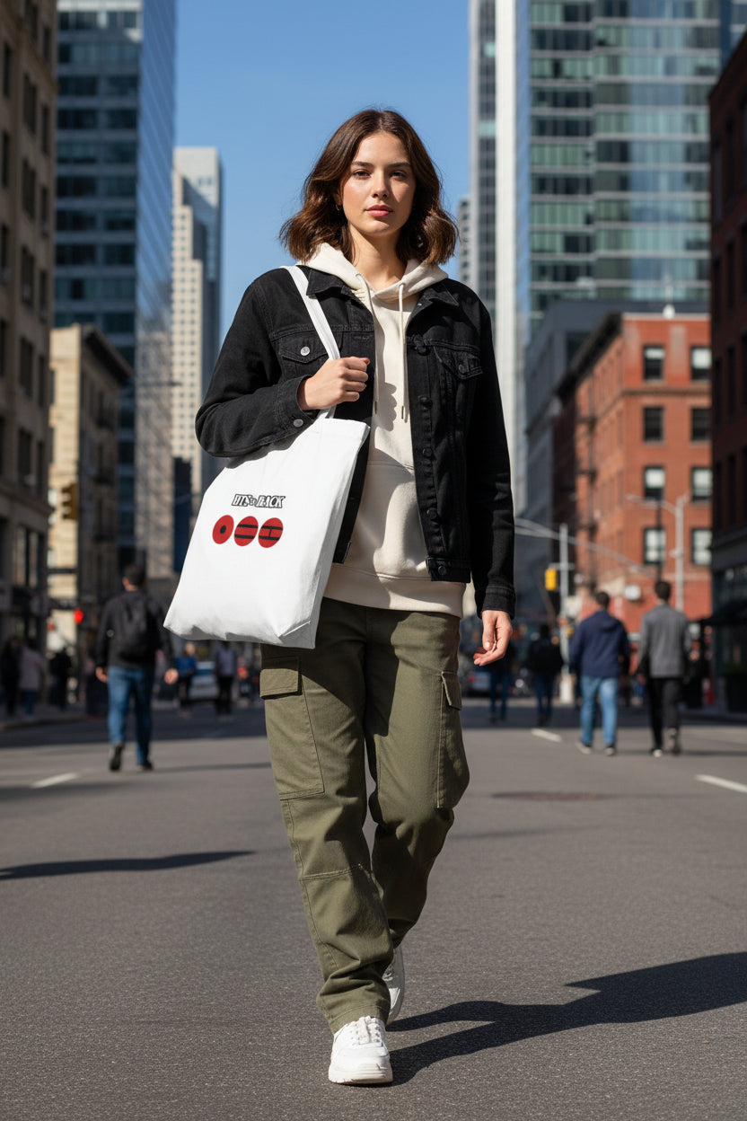 PROMO‼️BTS Is Back ARMY Tote Bag - K-Pop Fan Reusable Canvas Shopper