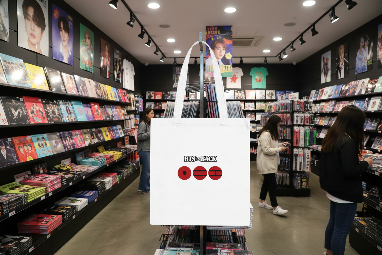 PROMO‼️BTS Is Back ARMY Tote Bag - K-Pop Fan Reusable Canvas Shopper