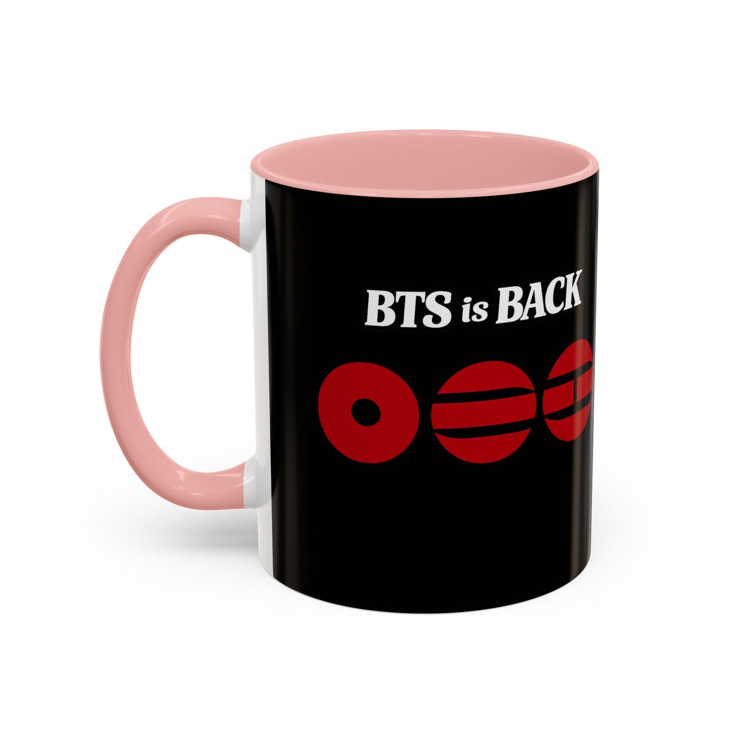 BTS World Tour Accent Coffee Mug – Member Name Red Strips (11/15oz)