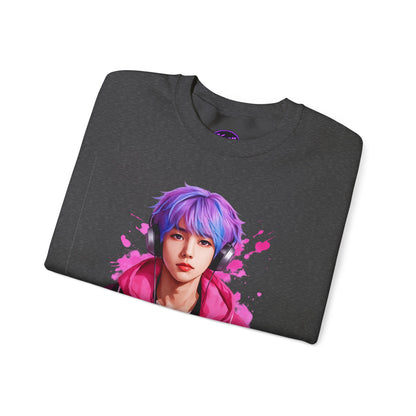 Welcome To My World Crewneck Sweatshirt — Artistic Portrait Graphic