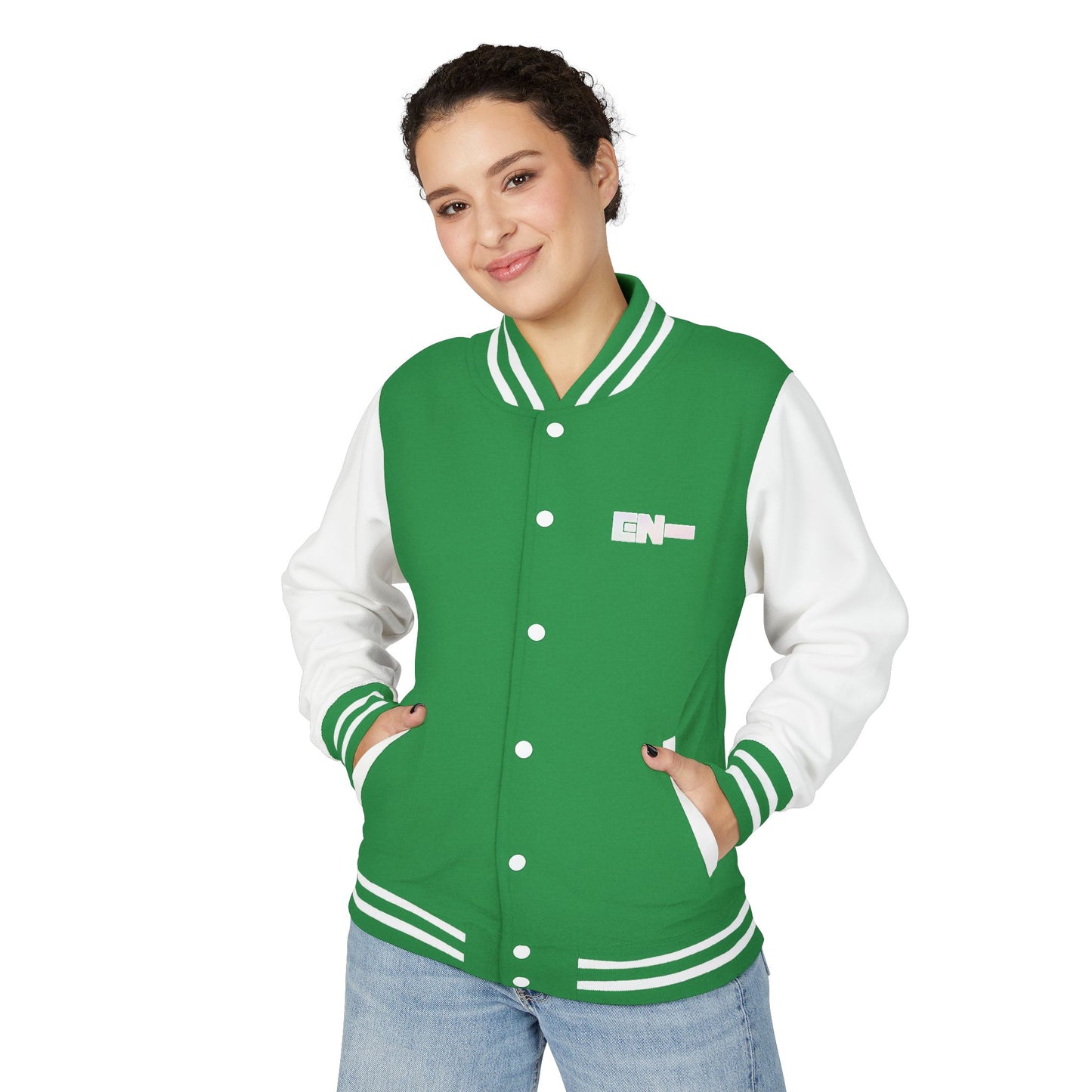 E-n-h-y-p-e-n  Unisex Heavyweight Letterman Jacket