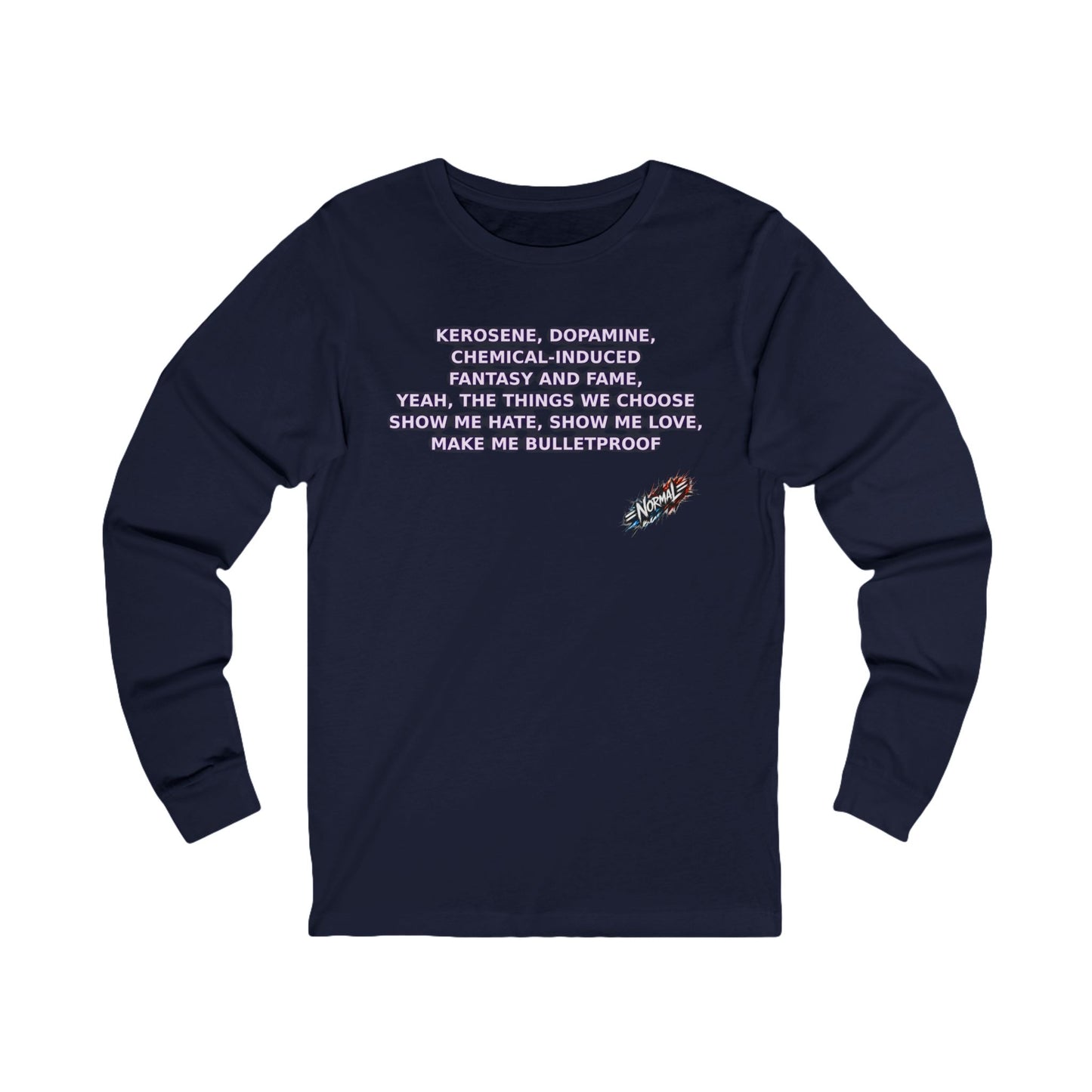 Long Sleeve Cotton dopamin Tee – BTS Inspired/Normal