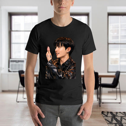 New cotton Unisex  Sleeve T-shirt k-pop JK meme