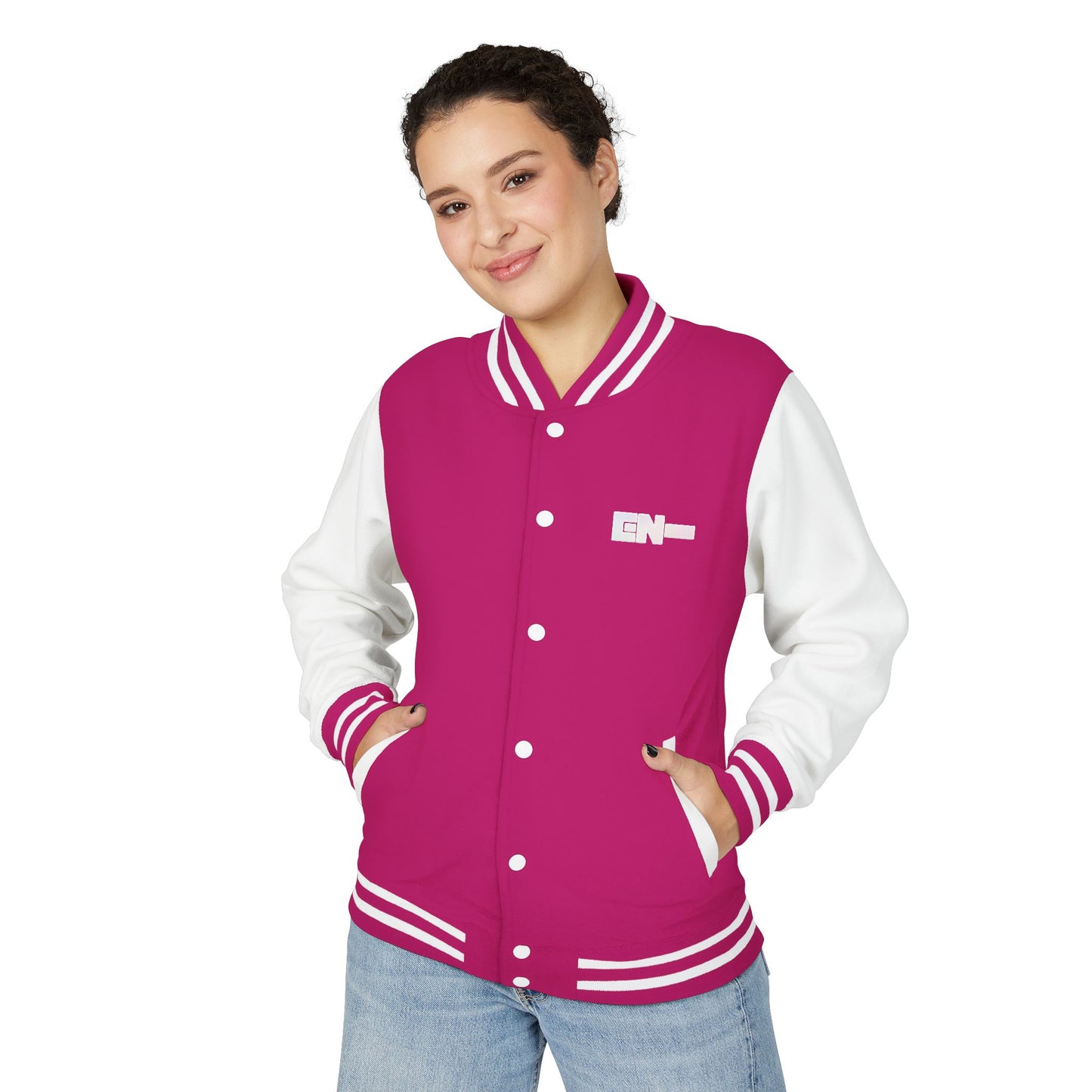 E-n-h-y-p-e-n  Unisex Heavyweight Letterman Jacket