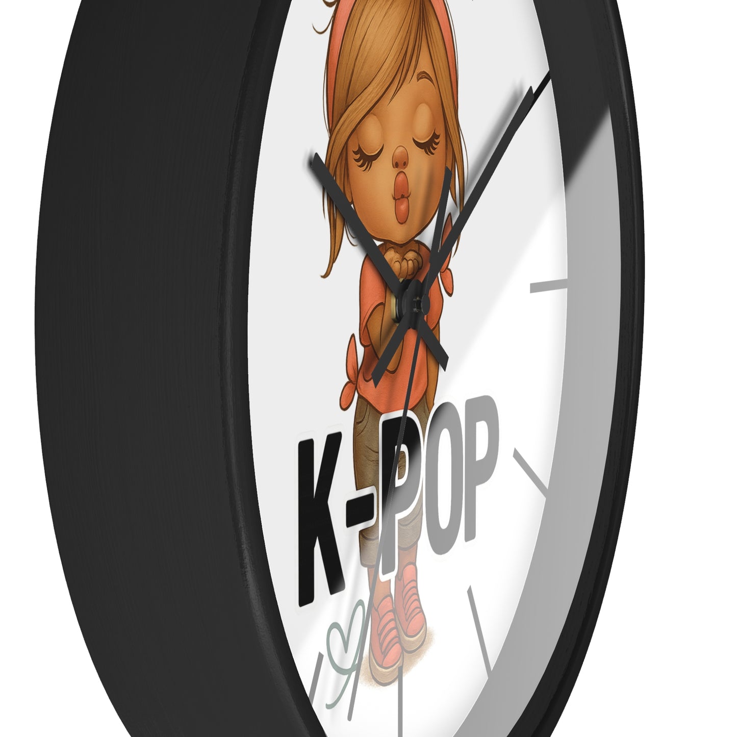 K-Pop Themed Wall Clock, Cute K-Pop Decor, Fan Gift, Music Lover Gift, Unique Home Decor, Trendy Wall Art