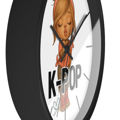 K-Pop Themed Wall Clock, Cute K-Pop Decor, Fan Gift, Music Lover Gift, Unique Home Decor, Trendy Wall Art