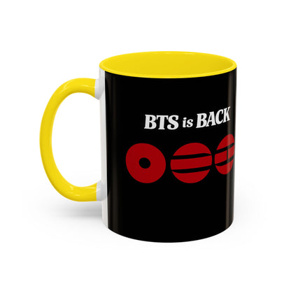 BTS World Tour Accent Coffee Mug – Member Name Red Strips (11/15oz)