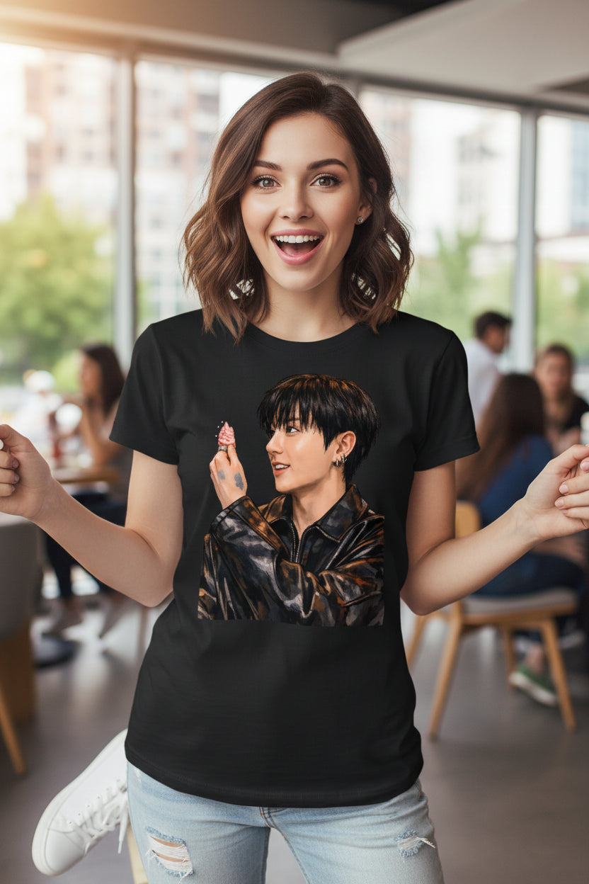 New cotton Unisex  Sleeve T-shirt k-pop JK meme