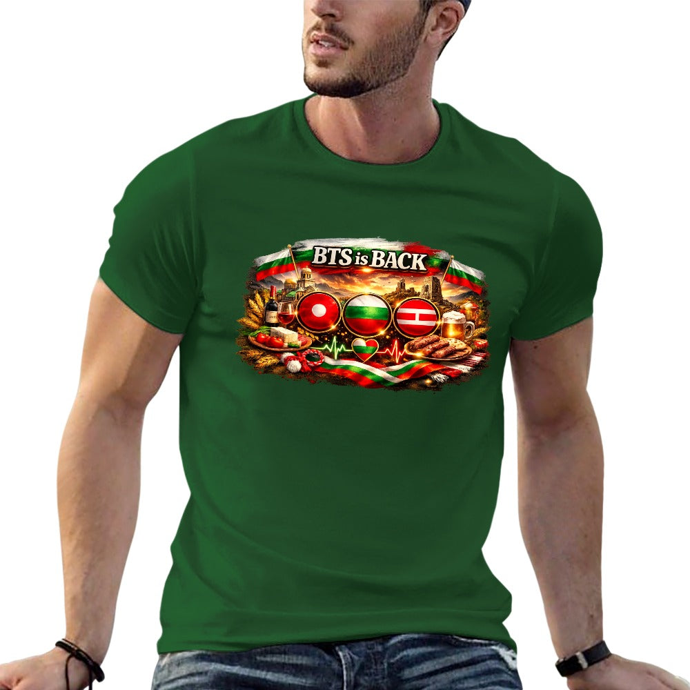 New cotton Unisex  Sleeve T-shirt Bulgarian ARMY🇧🇬